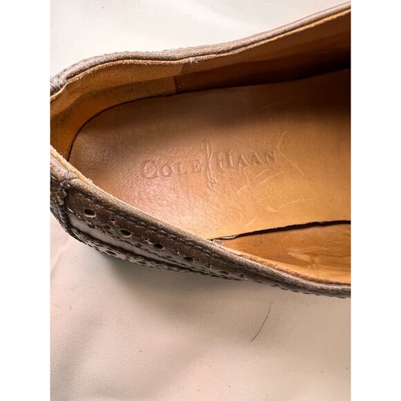 Cole Haan Men’s Lunargrand Wingtip Oxford Blue Leather Shoes Size 7.5M - Picture 8 of 10